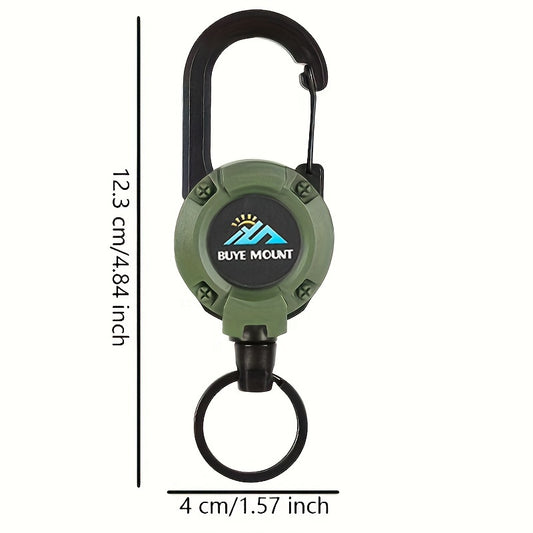 Stainless Steel Telescopic Key Holder Keychain Key Ring Retractable Key Chain