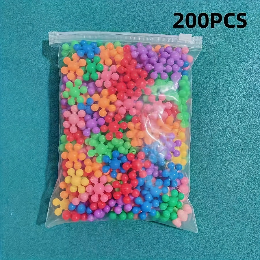 3D Snowflake Building Blocks DIY Assembly Toy Educational Puzzle Set