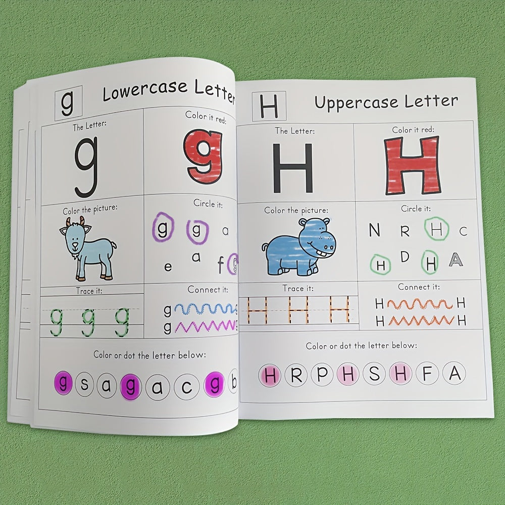Alphabet Phonics Practice Paper for Preschool Learning - Coloring Book