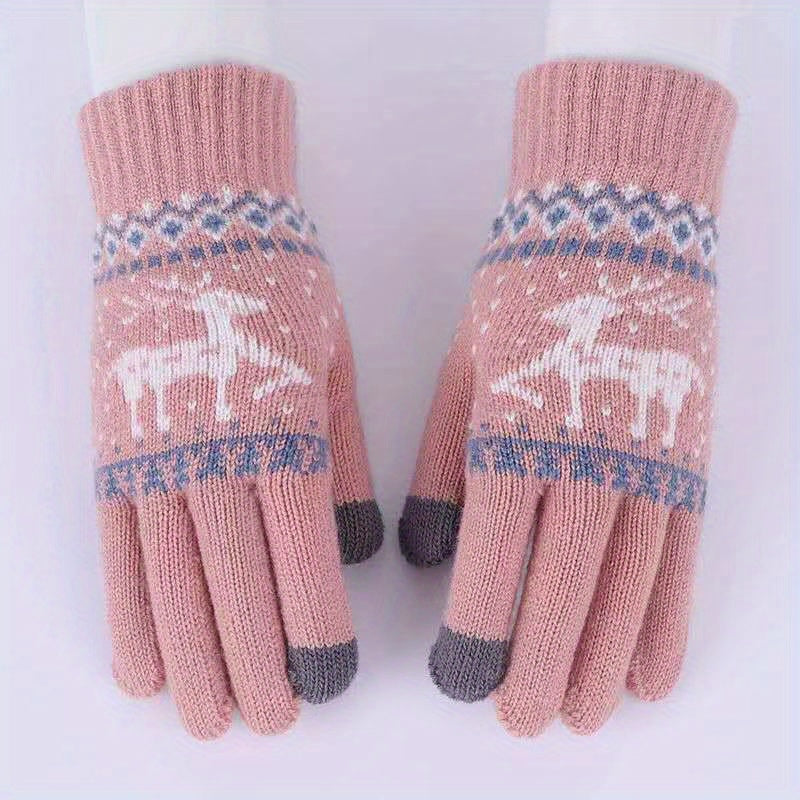 Winter Warm Touch Screen Cycling Knitted Gloves