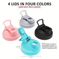 Reusable Mason Jar Wide Mouth Lid with Pour Spout