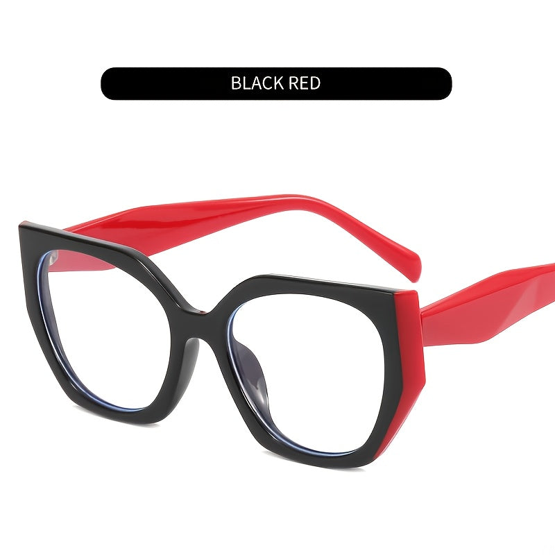 Multicolor Polygonal Light Blocking Glasses Frame