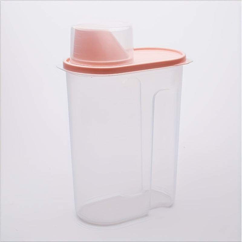 Portable Rice Bucket with Pour Spout Storage Container