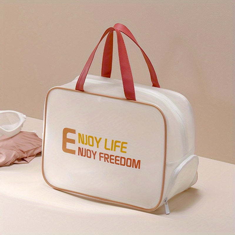 Large Capacity Portable Toiletry Bag with Dry and Wet Separation