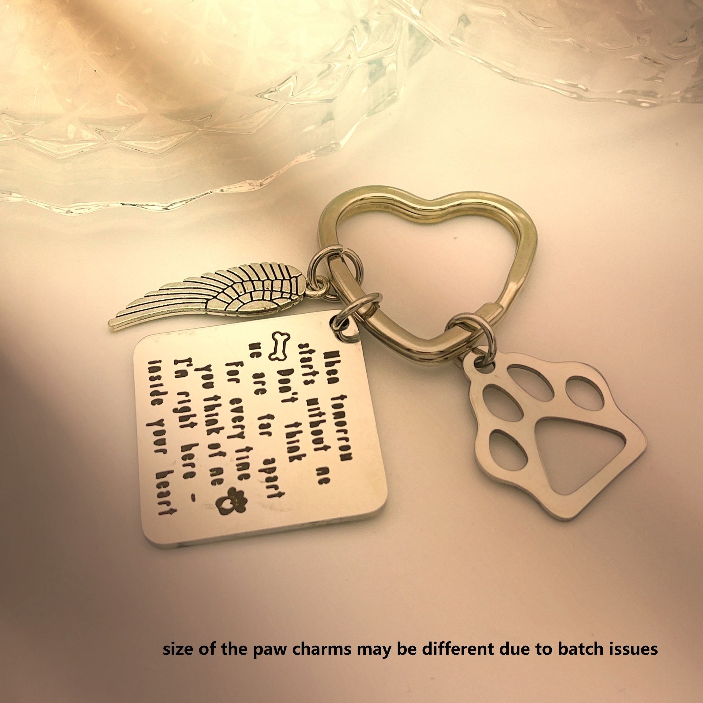 Pet Memorial Keychain - Heartfelt Remembrance Gift