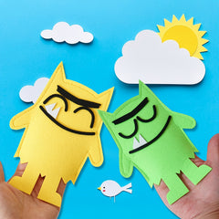 Emotional Monster Puppet & Book Set