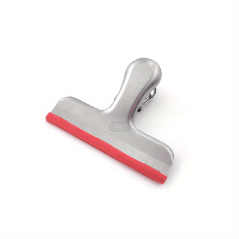 Stainless Steel Silicone Sealing Clip Ticket Clip Non-slip Strip