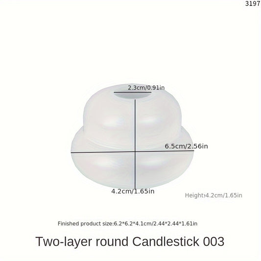 Donut Stacking Candle Holder Silicone Mold DIY Craft Home