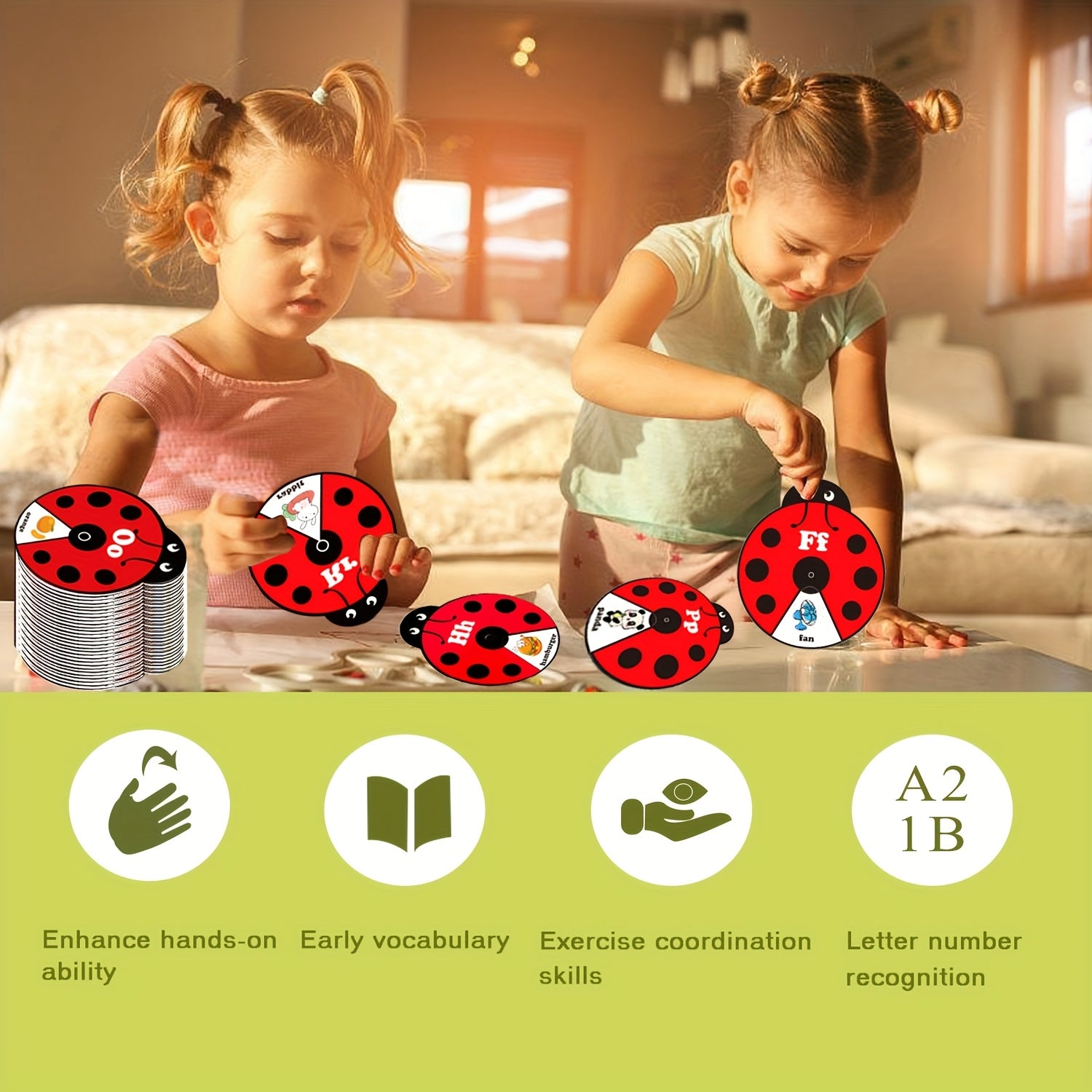 Literacy Spinning Wheel Letters & Numbers 1-10