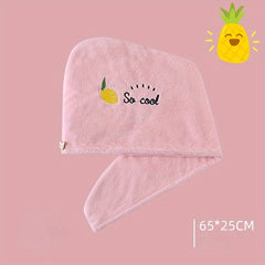 Women's Quick Drying Microfiber Shower Cap Towel for Dry Hair