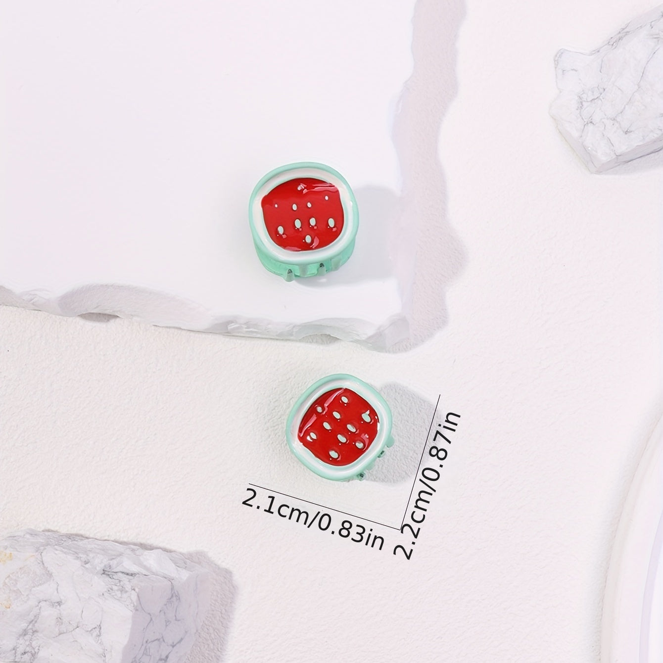 2pcs Watermelon Pattern Hair Claw for Girls