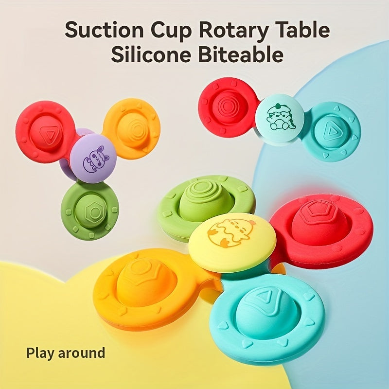 Cartoon Animal Silicone Spinner Toy - Educational Learning Tool