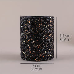 Glitter Makeup Brush Holder Sequin Decor Pencil Cup - Desk Organizer Cup