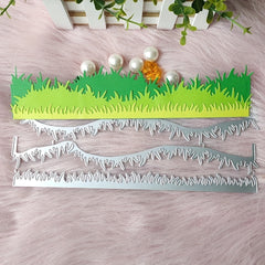 1pc Grass Cutter Model DIY Metal Embossing Scissors Scrapbook Cutting Mold