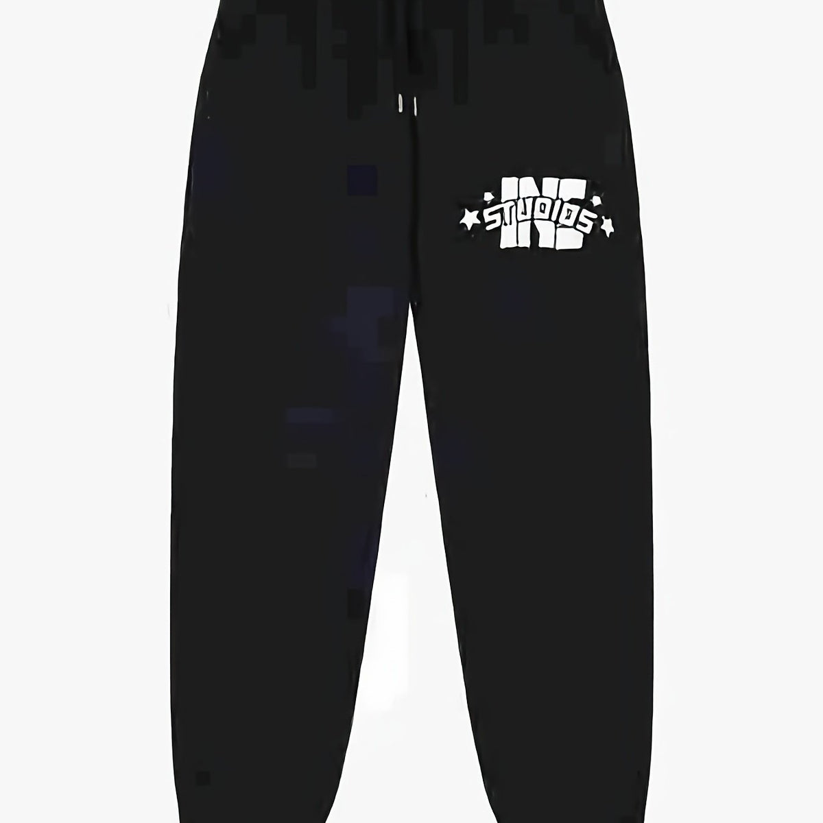 Letter Pattern Print Men's Pants Drawstring Comfy Active Stretch Trousers