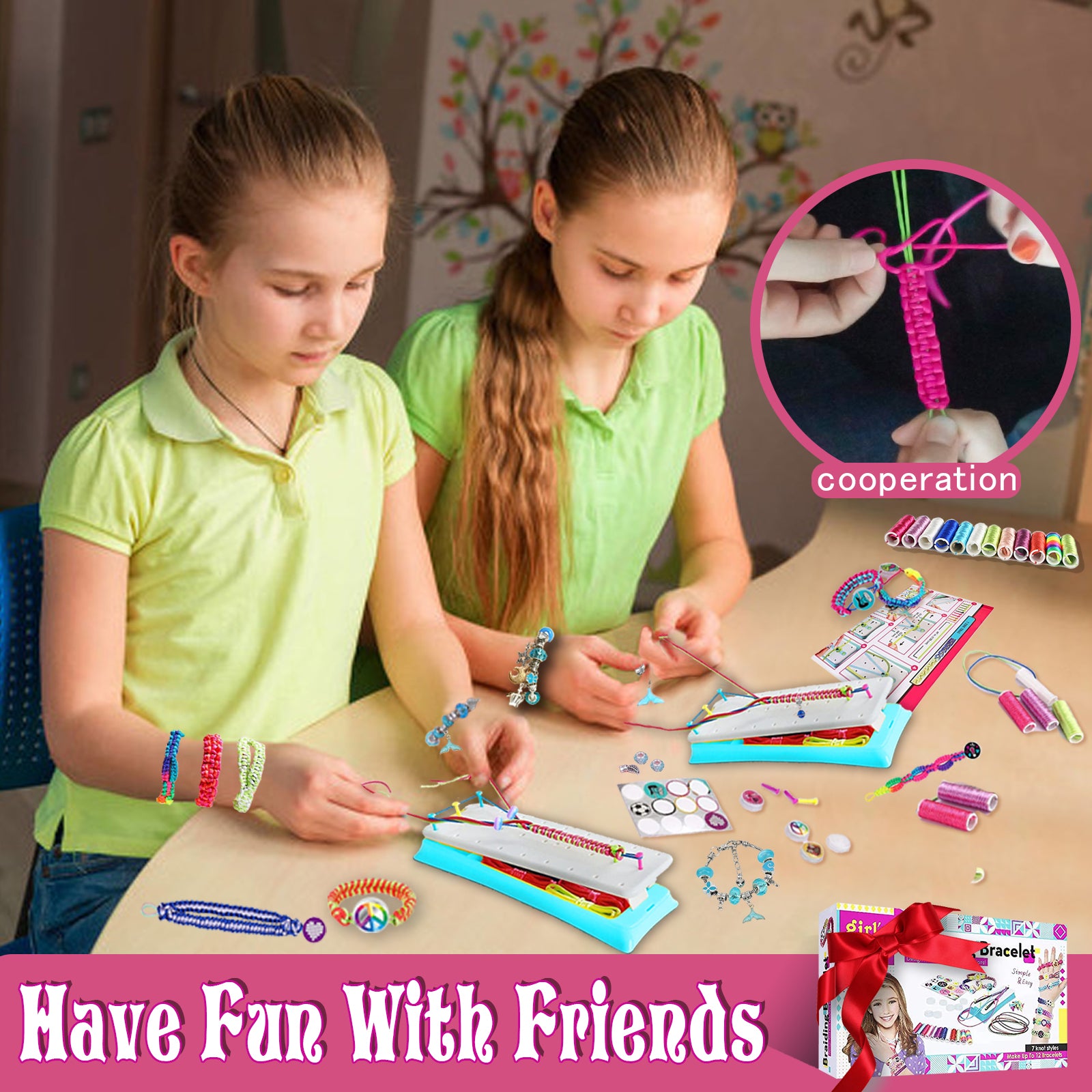 DIY Braid Bracelet Making Kit - Arts And Crafts Jewelry
