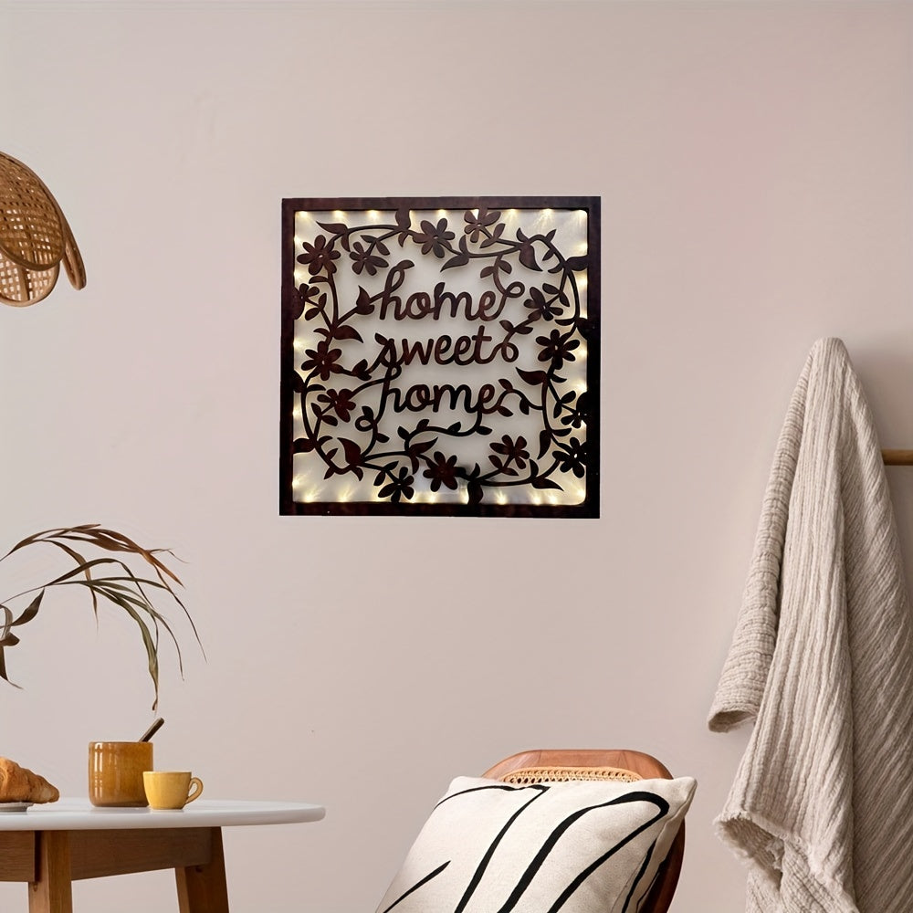 Wooden Flower Series LED Hanging Wall Night Light Lamp
