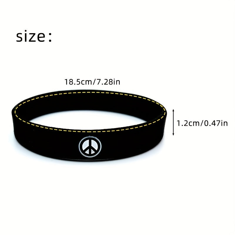 World Peace Silicone Bracelet Sporty Rubber Wristband