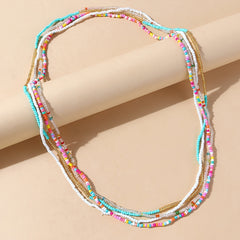Boho Stretch Long Rice Bead Wrap Bracelets