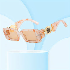 Y2K Rectangle Sunglasses Retro UV400 Sun Shades for Vacation Travel