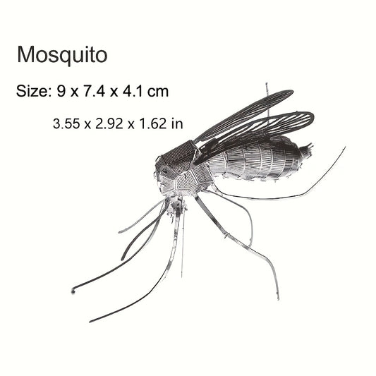 DIY Metal Insect Model 3D Puzzle Creative Toy Mosquito Craft Home Decor