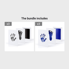 DIY Hand And Footprint Kit Ink Pads Photo Frame for Toddlers Souvenir