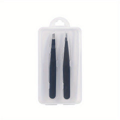 4pcs Eyebrow Tweezers Set with Storage Case