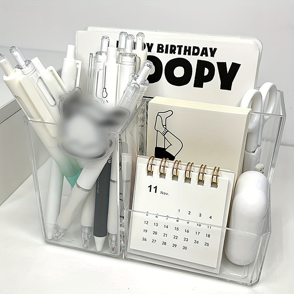 Acrylic Desktop Storage Box Office Stationery Book Organizing
