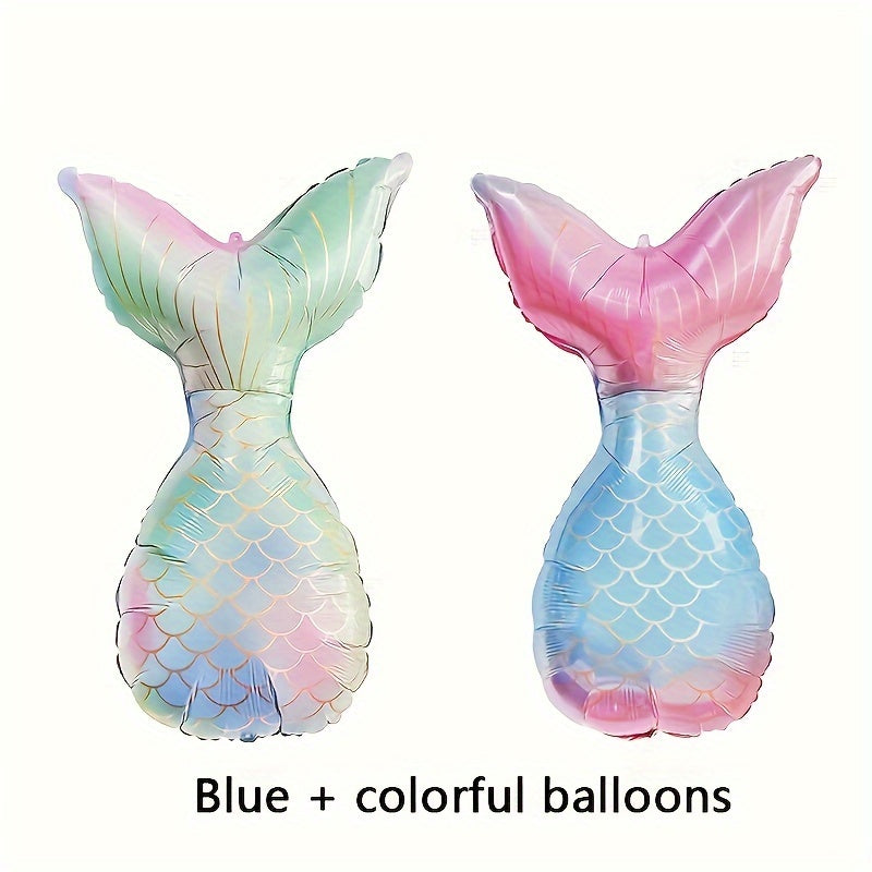 2pcs Mermaid Tail Balloons for Holidays & Events