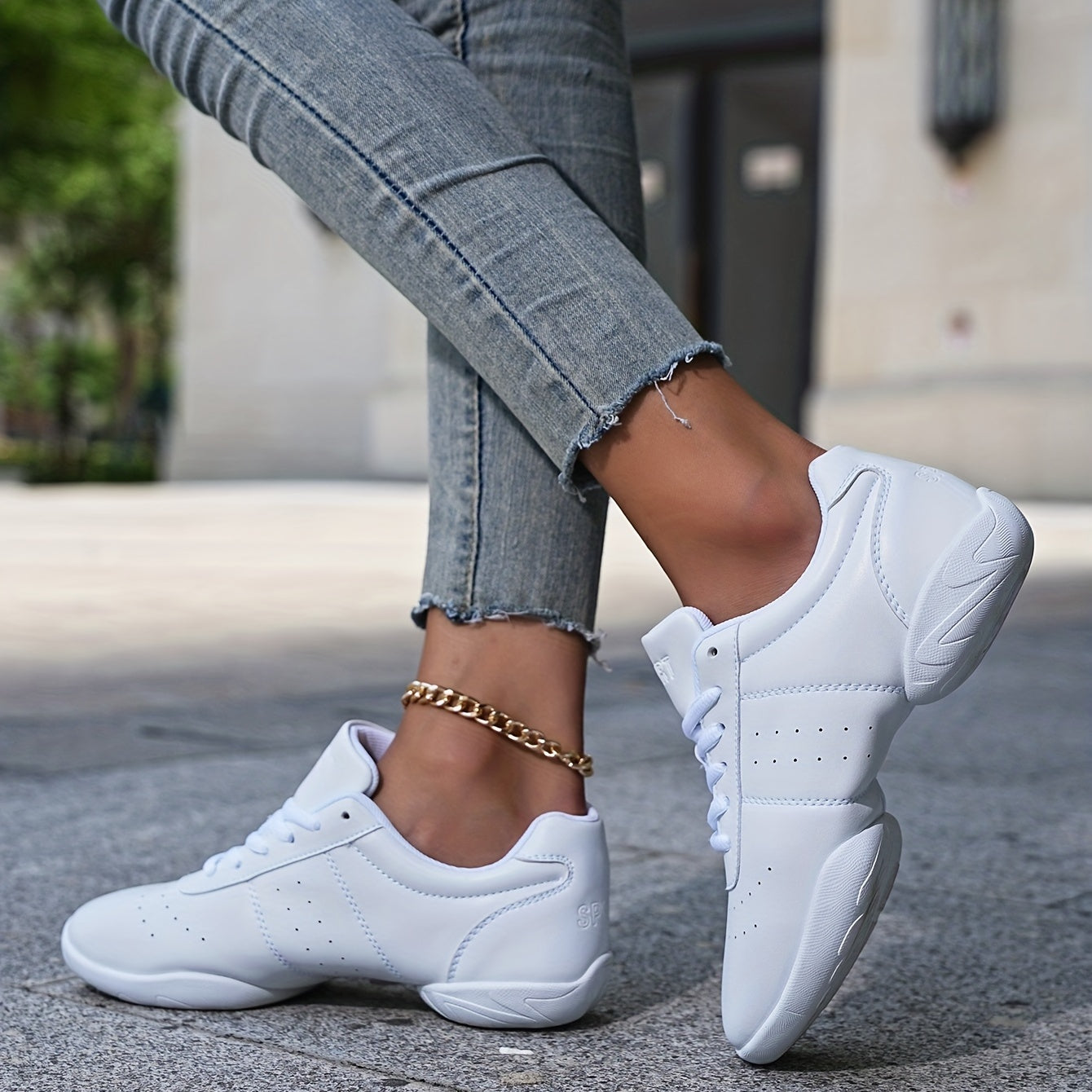 Youth Cheer Shoes Dance Athletic Training Tennis Lightweight Sneakers