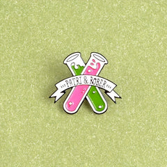 Chemical Test Tube Brooch Pin For Men