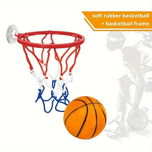 Mini Basketball Hoop Toy for Kids, Wall-Mounted Shooting Rack