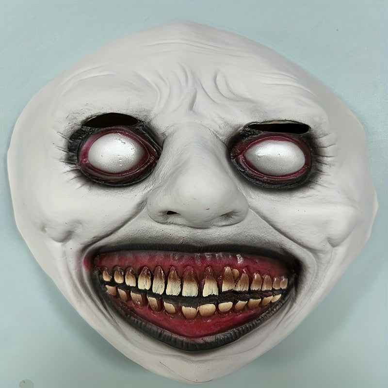 Exorcist Horror Smile Green Face Eye Demon Mask Halloween Mas