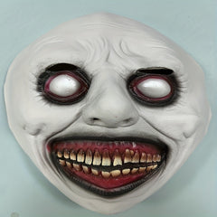 Exorcist Horror Smile Green Face Eye Demon Mask Halloween Mas