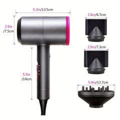 2000W Hair Dryer With Diffuser Powerful Ionic Blow Dryer AC Motor Hot Cold Wind