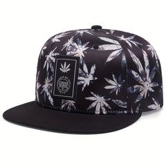 Maple Leaf Embroidery Snapback Hat Red Baseball Cap Hip Hop Unisex Dad Hats