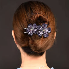 Retro Rhinestone Hair Claw Clip Non Slip Strong Hold Grip