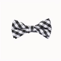 Kids Checkered Striped Bow Tie - Handsome Boys Bow Tie