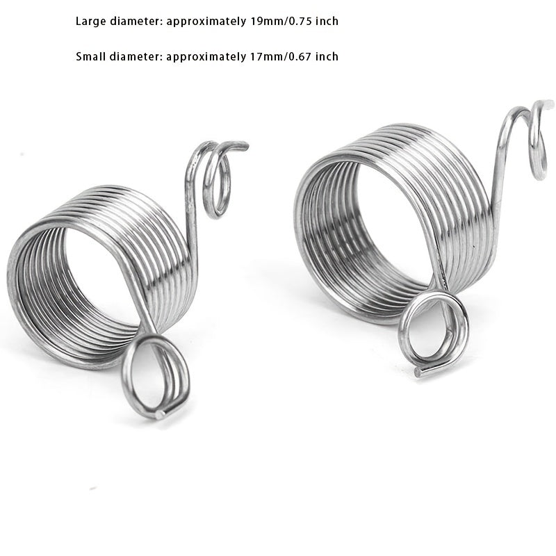 2pcs Stainless Steel Crochet Ring Finger Yarn Guide