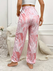 Tie Dye Print Sleep Bottoms Women's Sleepwear