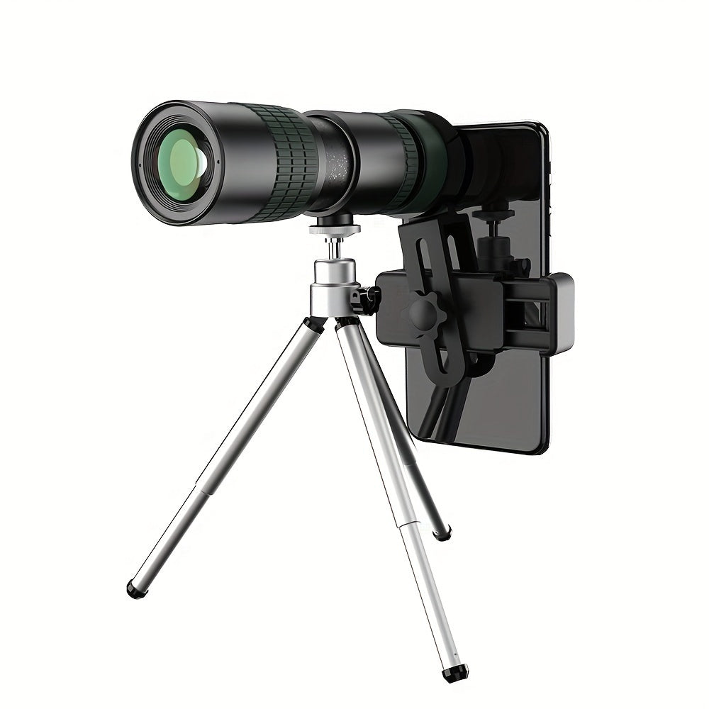 HD Monocular Telescopic Smartphone Adapter Tripod High Power Clear View