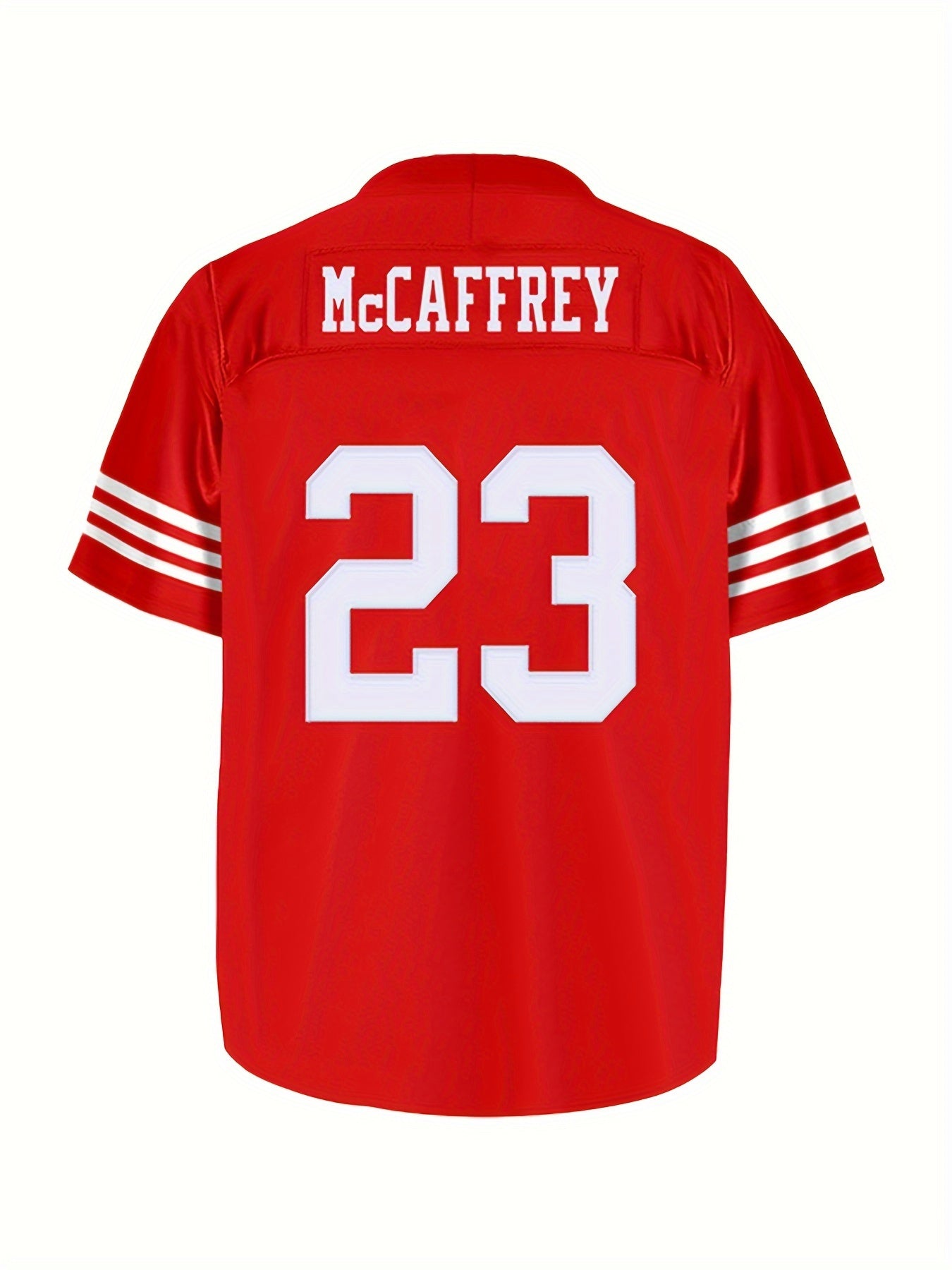 Boys Red 23 Rugby Jersey Breathable Athletic American Football Shirt
