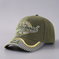Men's Embroidered Baseball Cap Duck Tongue Brim