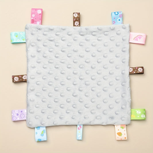 Baby Tag Security Blanket 24.99x24.99 cm, Grey