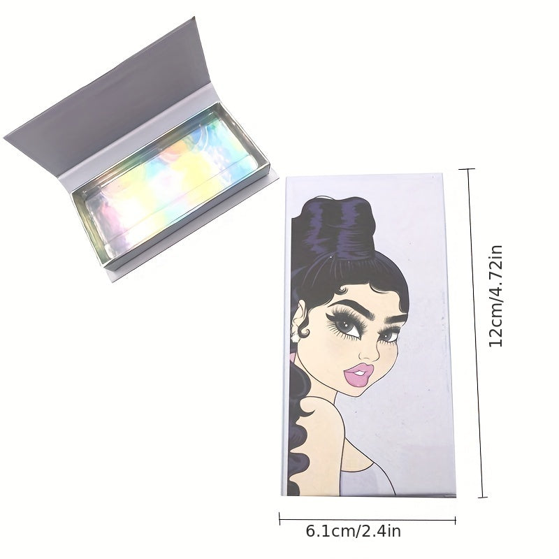 Rectangular Beauty Magnetic False Eyelash Packaging Box 5D Mink Eyelashes