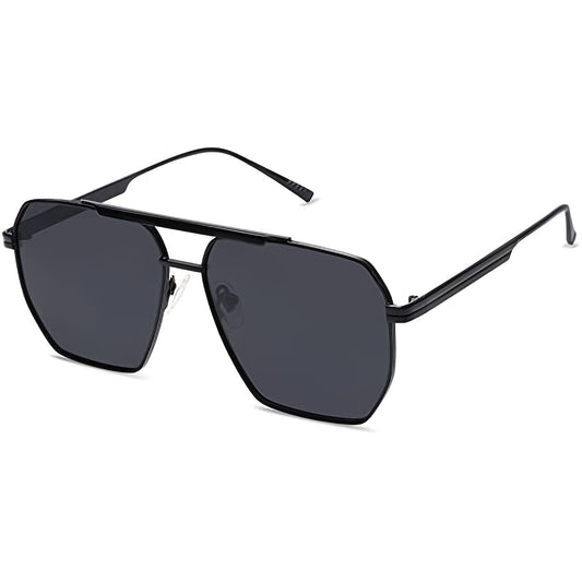 Aviator Sunglasses Polarized UV400 Metal Frame Minimalist Style