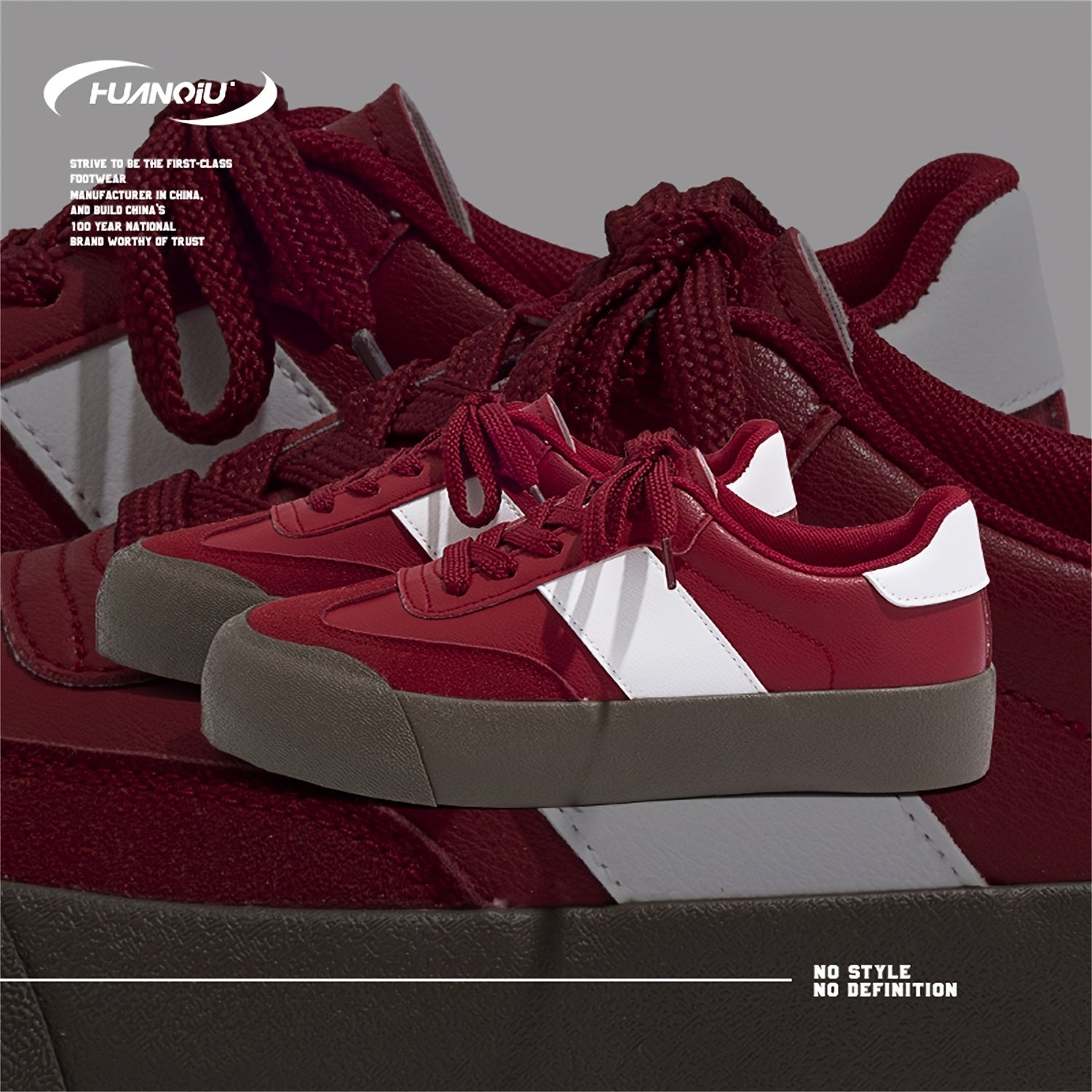 HUANQIU Women's Low Round Toe Board Shoes Lightweight Casual Sneakers