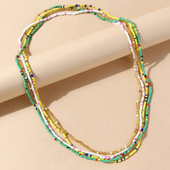 Boho Stretch Long Rice Bead Wrap Bracelets