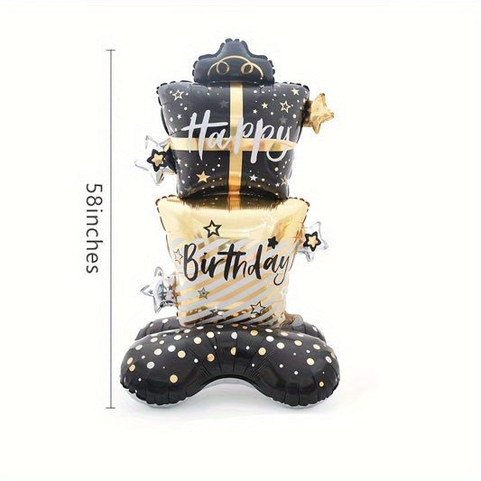 Standing Birthday Cake Balloon Decoration