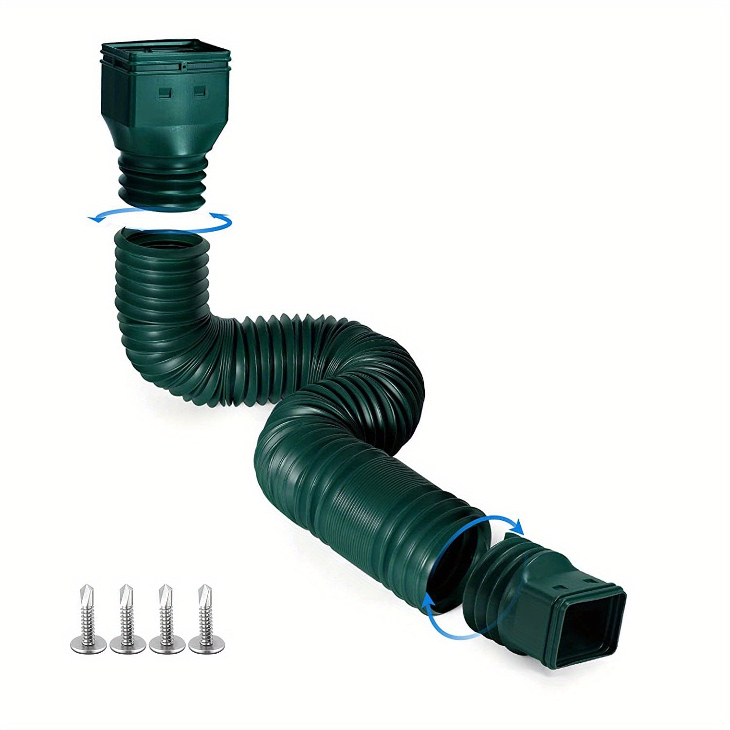 Flexible Rain Downspout Extender Set 20-149 with Screws